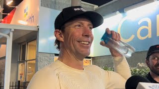 Travis Pastrana Reacts to First Daytona 500 quotI LED A LAPquot [upl. by Poucher]