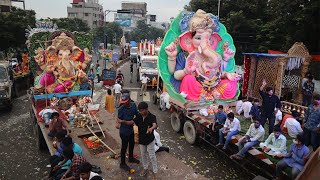 Ganesh Shobha Yatra  Ganesh immersion in Hyderabad  Anant Chaturdashi  Ganpati visarjan [upl. by Aelegna]