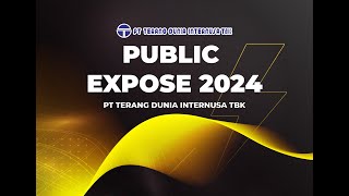 PUBLIC EXPOSE 2024  PT TERANG DUNIA INTERNUSA TBK [upl. by Inej]