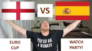 England vs Spain UEFA Euro Cup Finals Watch Party [upl. by Nosilla]