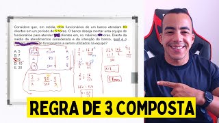 CONSIDERE QUE EM MÉDIA DOIS FUNCIONÁRIOS DE UM BANCO ATENDAM 80 CLIENTES EM UM PERÍODO DE 5 HORAS [upl. by Nahtonoj]