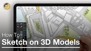 How to Sketch on 3D Models  Morpholio Trace Beginner Tutorial for iPad Pro Drawing amp Design [upl. by Aram]