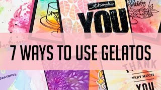 7 ways to use Faber Castell Gelatos gesso mixed media [upl. by Chariot]