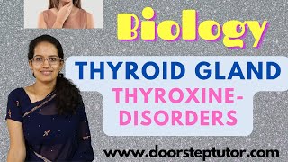 Thyroid Gland Thyroxine Disorders Exophthalamic Goitre Goitre Cretinism Myxoedema Biology [upl. by Renner274]