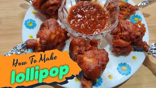 Tasty IndoChinese Chicken Lollipop Recipe By FoodsFry [upl. by Nagek453]