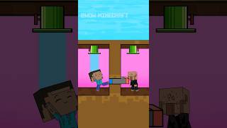 Take The Water Challenge Baby Steve Vs Village Family  Minecraft Animation [upl. by Grobe750]