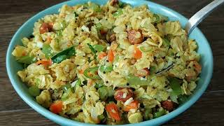 Oats Upma Recipe  Oats Vegetable Recipe  Healthy Oats Breakfast [upl. by Ihcalam416]