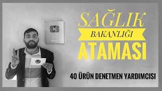 SAÄžLIK BAKANLIÄžI ATAMASI 40 ÃœRÃœN DENETMEN YARDIMCISI ALIMI TÃœRKÄ°YE Ä°LAÃ‡ VE TIBBÄ° CÄ°HAZ KURUMU [upl. by Zimmermann]