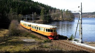 Tåg och Vår i Mölnlycke på Boråsbanan  4k60 [upl. by Jezabella178]