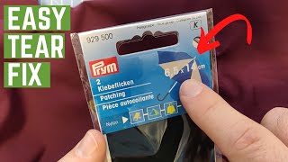 How to Repair Ripped or Torn Nylon Fabric  Super FAST Fix [upl. by Saerdna]