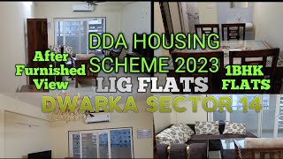 FURNISHED 1BHK FLAT VIEW DDA HOUSING SCHEME 2023LIG FLATS IN DWARKA SECTOR 14 housing 1bhk dda [upl. by Tolley773]