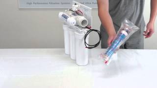 How to Insert and Assemble Reverse Osmosis Filter and Membrane  APEC Water Installation Part 2 [upl. by Wiburg]