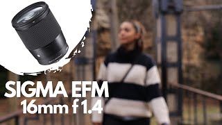 SIGMA 16mm 14 EFM  Cinematic Video Test [upl. by Yellah]