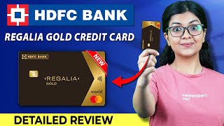 HDFC Regalia Gold Credit Card Review 2023  HDFC Regalia Gold Credit Card Unboxing  Regalia Gold [upl. by Luella]