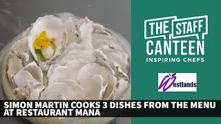 Michelinstarred chef Simon Martin from Mana cooks 3 recipes with oysters langoustines and beef [upl. by Xed]