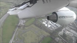 CityJet Avro RJ85  Dublin to London City Full Flight [upl. by Adnot]