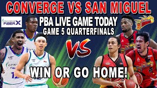 SAN MIGUEL vs CONVERGE Game 5 Quarterfinals  PBA Live Full Game Today  October 6 2024  2k24 [upl. by Ayimat]