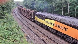 Focus on The Mid Cheshire Line  Skelton Junction Timperley  Including Class 37 56 60 66 and 67 [upl. by Fedak]