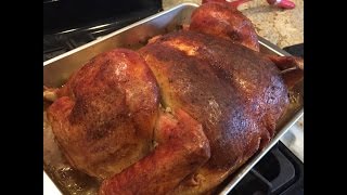 Easy Thanksgiving Turkey Recipe  Spatchcock Brine and Stuffing Under Skin  GoPro [upl. by Coulter424]