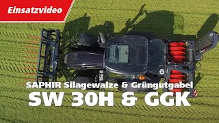 SAPHIR Silagewalze SW 30H Grüngutgabel GGK YouTube [upl. by Nairolf]