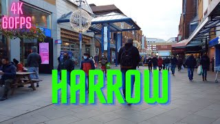 HARROW TOWN CENTRE  London Walking Tour 4K [upl. by Biel]