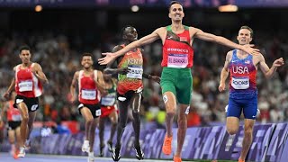 Soufiane El Bakkali wins Mens 3000m Steeplechase Race at Olympics Paris 2024 [upl. by Nero]