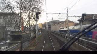 160122 Train  En cabine  Arrivée à Lyon PartDieu Via Saint Clair [upl. by Olgnaed]