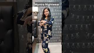 Myntra Night Wear Haul 2024  Night Suit Haul  YT Shorts [upl. by Darsey177]