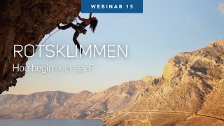 Webinar Rotsklimmen hoe begin ik eraan [upl. by Greenwald]