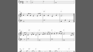 Muss I Denn free beginner piano sheet music [upl. by Yehudit]