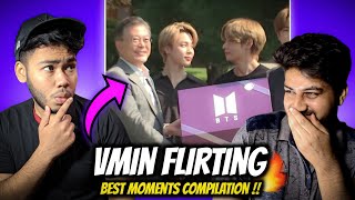 BTS VMIN Flirting with each others Compilation Reaction [upl. by Assenahs671]