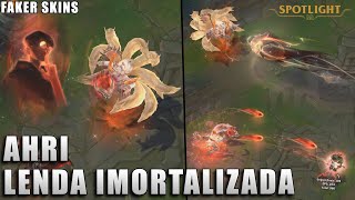 Ahri Lenda Imortalizada  Edição Autografada FAKER SKIN PREVIA [upl. by Aicirtak312]