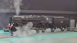 Bachmann Black Prince with TRS Trains synchronised smoke and cylinder drains [upl. by Supen]