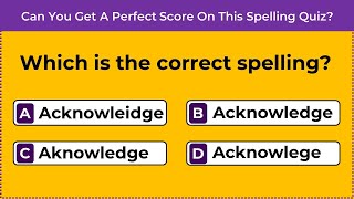 CAN YOU FIND THE CORRECT SPELLING Commonly Misspelled Words  12 [upl. by Donnelly]