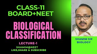 L1Biological Classification Class 11KingdomNEETAIIMS [upl. by Verda329]