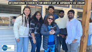 International Students Fun Winter Day at Haywards Ice cream rivieruniversity [upl. by Illene]