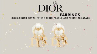 DIOR EARRINGS UNBOXING  First Impressions Try On amp Review My New Favourite Earring [upl. by Nordna]