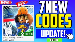 SECRET UPDATE  DUNKING SIMULATOR CODES 2x [upl. by Heilman]