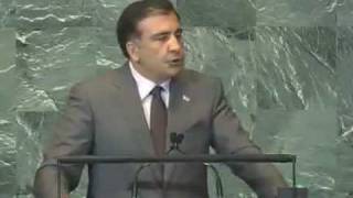 Mikheil Saakashvilis Speech in UN General Assembly  p1 [upl. by Esme367]