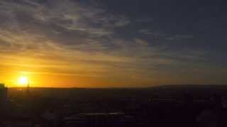 Sunrise and Sunset Timelapse  Bristol City Centre [upl. by Ynaffad]