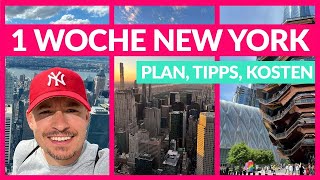 1 Woche New York 🇺🇸 DAS sind die Highlights Reiseplan amp Kosten [upl. by Sihun]