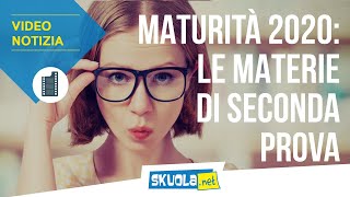 Materie Maturità 2020 la lista completa [upl. by Dannye]