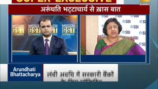 Exclusive Interview  We are ready for the GST says SBI Chairperson Arundhati Bhattacharya [upl. by Eelytsirk]