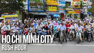 Ho Chi Minh City Rush Hour  🇻🇳 Vietnam 4K HDR Walking Tour [upl. by Samaj134]