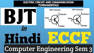 BJT  Bipolar Junction Transistor  Full Basic Concept in Hindi  ECCF Lectures [upl. by Ritch]