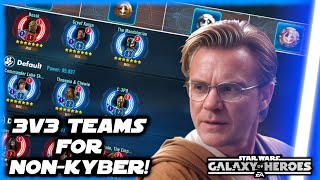 The Best NonKyber 3v3 Grand Arena Teams in Star Wars Galaxy of Heroes for September 2024 [upl. by Ebbie]