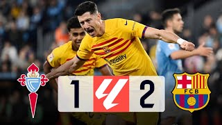 Celta Vigo vs Barcelona 12 La Liga 202324  MATCH REVIEW [upl. by Goodill]