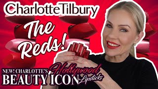 NEW CHARLOTTES HOLLYWOOD BEAUTY ICON LIPSTICKS  THE REDS in MATTE REVOLUTION [upl. by Leirua]