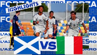 Highlights ScoziaItalia 13  Campionato Europeo UEFA Under 19  Elite Round [upl. by Rafaelia]