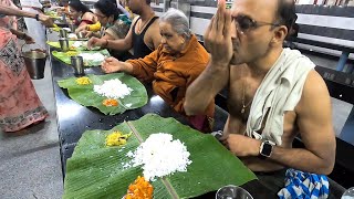 Free Brahmin Meals ఉచిత బ్రాహ్మణ భోజనాలు  Srisailam Temple  Om Namah Sivaaya  Amazing Food Zone [upl. by Farica]